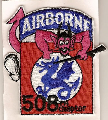 508th Airborne Regiment Combat Training Custom made Cloth Patch - Saunders Military Insignia