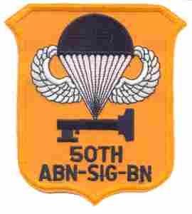 50th Airborne Signal Patch - Saunders Military Insignia