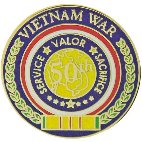 50th Anniversary Of The Vietnam War metal pin