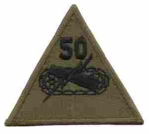 50th Armored Division Subdued patch