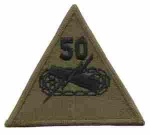 50th Armored Division Subdued patch - Saunders Military Insignia
