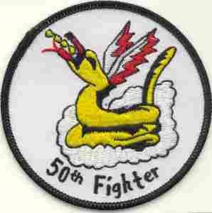 50th Fighter Squadron USAF Fighter Patch