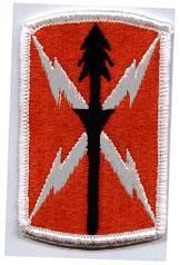 516th Signal Brigade Patch, Merrowed Border - Saunders Military Insignia