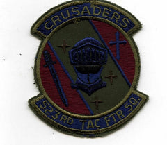 523rd Tactical Fighter Squadron Patch subdued - Saunders Military Insignia