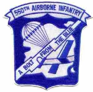 550th Airborne Infantry color patch, Patch - Saunders Military Insignia