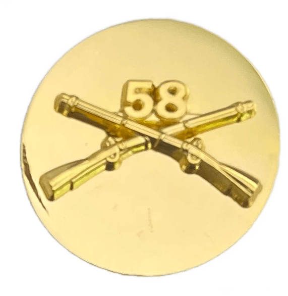 58th Infantry Enlisted Regimental Branch Of Service Insignia Badge