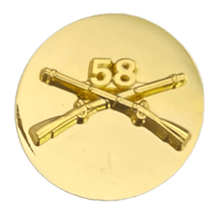 58th Infantry Enlisted Regimental Branch Of Service Insignia Badge - Saunders Military Insignia