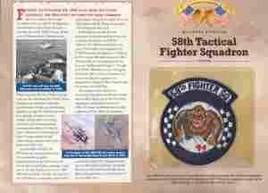 58th Tactical Fighter Patch and Ref. Card - Saunders Military Insignia