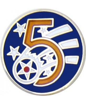 5th Air Force metal hat pin