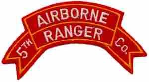 5th Airborne Ranger - Company Scroll Hand Made