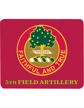 5th Field Artillery mouse pad - Saunders Military Insignia