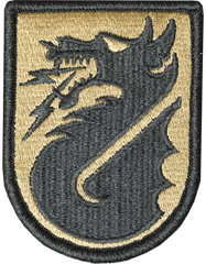 5th Signal Command Scorpion Patch With Velcro Backing - Saunders Military Insignia