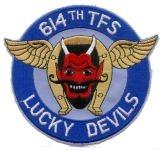 614th Tactical Fighter Squadron Patch - Saunders Military Insignia