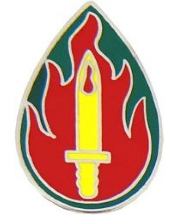 63rd Infantry Division metal hat pin