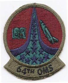 64th Organizational Maintenance Squadron Subdued Patch