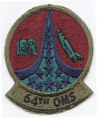 64th Organizational Maintenance Squadron Subdued Patch - Saunders Military Insignia