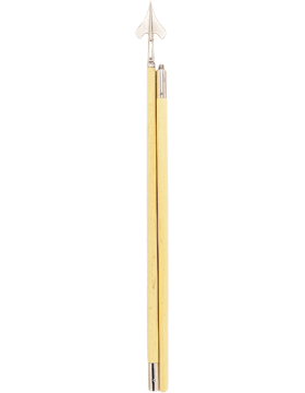 7 ft. Government Spec Guidon Pole with Spear and Wood Bottom - Saunders Military Insignia