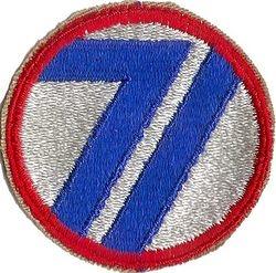 71st Infantry Division Patch, Authentic WWII Repro Cut Edge