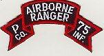 75th Airborne Ranger P Company Patch - Saunders Military Insignia