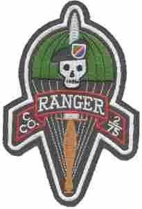 75th Ranger 2nd C Company (Hooah) Patch