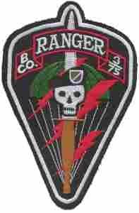 75th Ranger 3rd B Company (Hooah) Patch