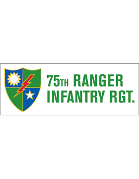 75th Ranger Infantry bumper sticker