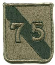 75th ranger infantry-- New Design Subdued Patch