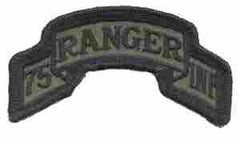 75th Ranger Infantry Subdued Cloth Patch - Saunders Military Insignia