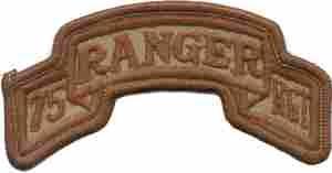 75th Ranger Regiment Desert Cloth Patch - Saunders Military Insignia