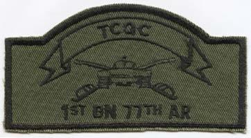 77th Armored 1st Battalion Subdued patch