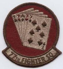 77th Fighter Squadron Desert Subdued Patch - Saunders Military Insignia