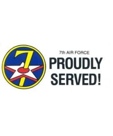 7th Air Force bumper sticker - Saunders Military Insignia