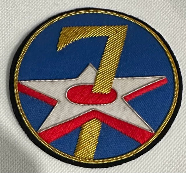 7th Air Force Custom Crafted Patch in Bullion