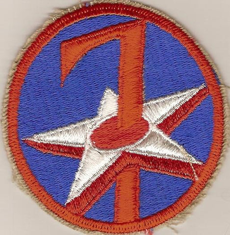 7th Air Force Patch, Authentic WWII Repro Cut Edge - Saunders Military Insignia