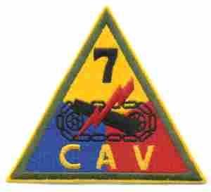 7th Armored Reconnaissance Battalion Patch, felt - Saunders Military Insignia