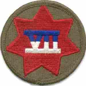 7th Army Corps Color Patch - Saunders Military Insignia