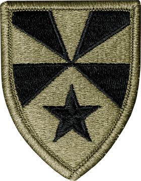 7th Army Support Command Scorpion Patch With Velcro Backing