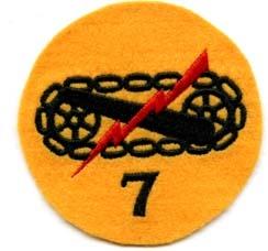 7th Cavalry Regiment (Mech), Patch, Felt - Saunders Military Insignia