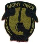 7th Cavalry Regiment uniform patch in green subdued