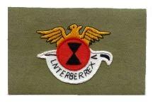 7th Division Bayonet Badge, cloth, Olive Drab - Saunders Military Insignia