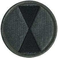 7th Infantry Division, Army ACU Patch with Velcro - Saunders Military Insignia
