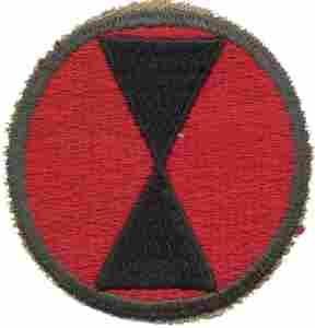7th Infantry Division Army Green Border AG44