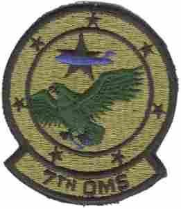 7th Organizational Maintenance Squadron Subdued Patch