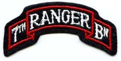7th Ranger Battalion color scroll Patch - Saunders Military Insignia