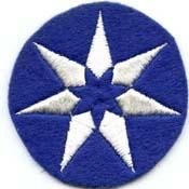7th Service Command cloth patch in felt