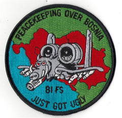 81st Fighter Squadron Bosnia USAF Fighter Patch - Saunders Military Insignia