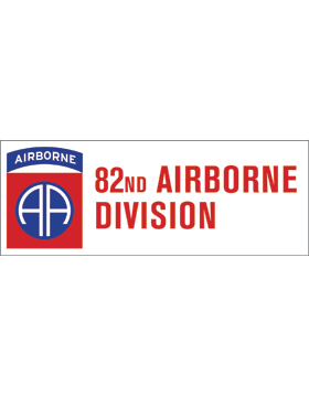 82nd Airborne Division bumper sticker - Saunders Military Insignia