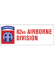 82nd Airborne Division bumper sticker - Saunders Military Insignia
