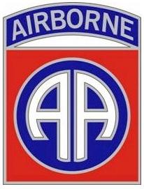 82nd Airborne Division Combat Service Identification Metal Badge