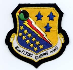 82nd Flying Training Wing Custom made cloth patch - Saunders Military Insignia